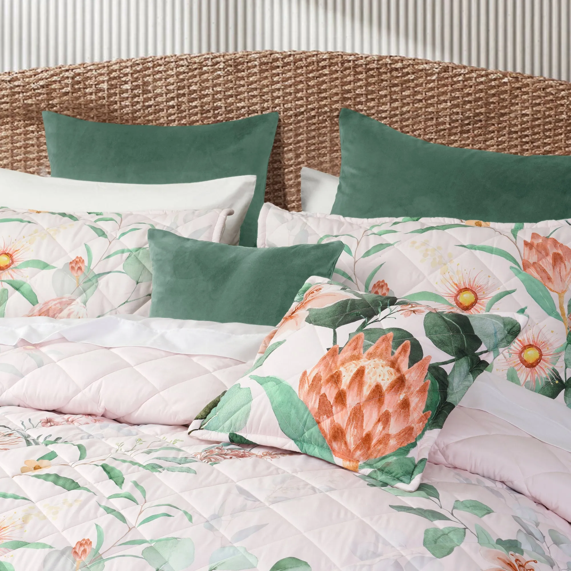 Bianca Bedding SIDNEY Bedspread Set - BLUSH
