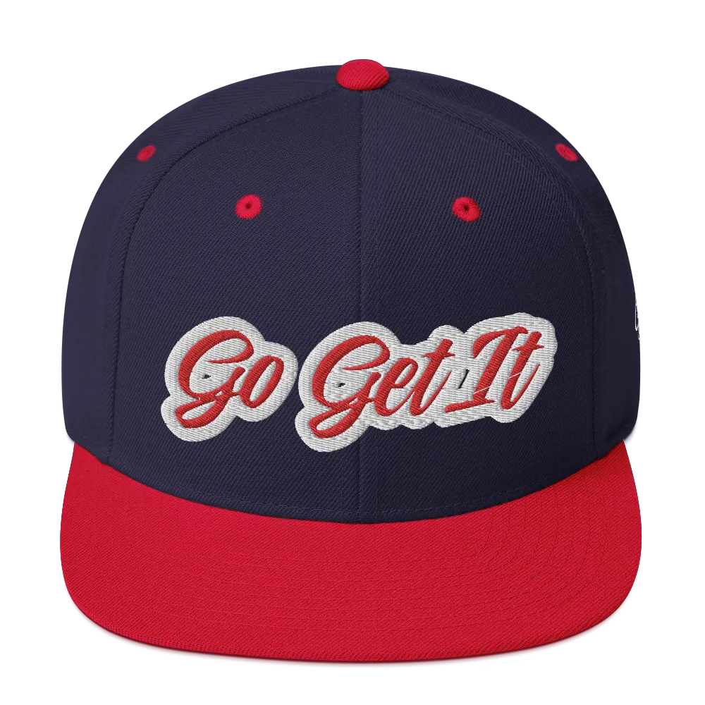 BIG Red Script Snapback Hat (Multiple Flavors)