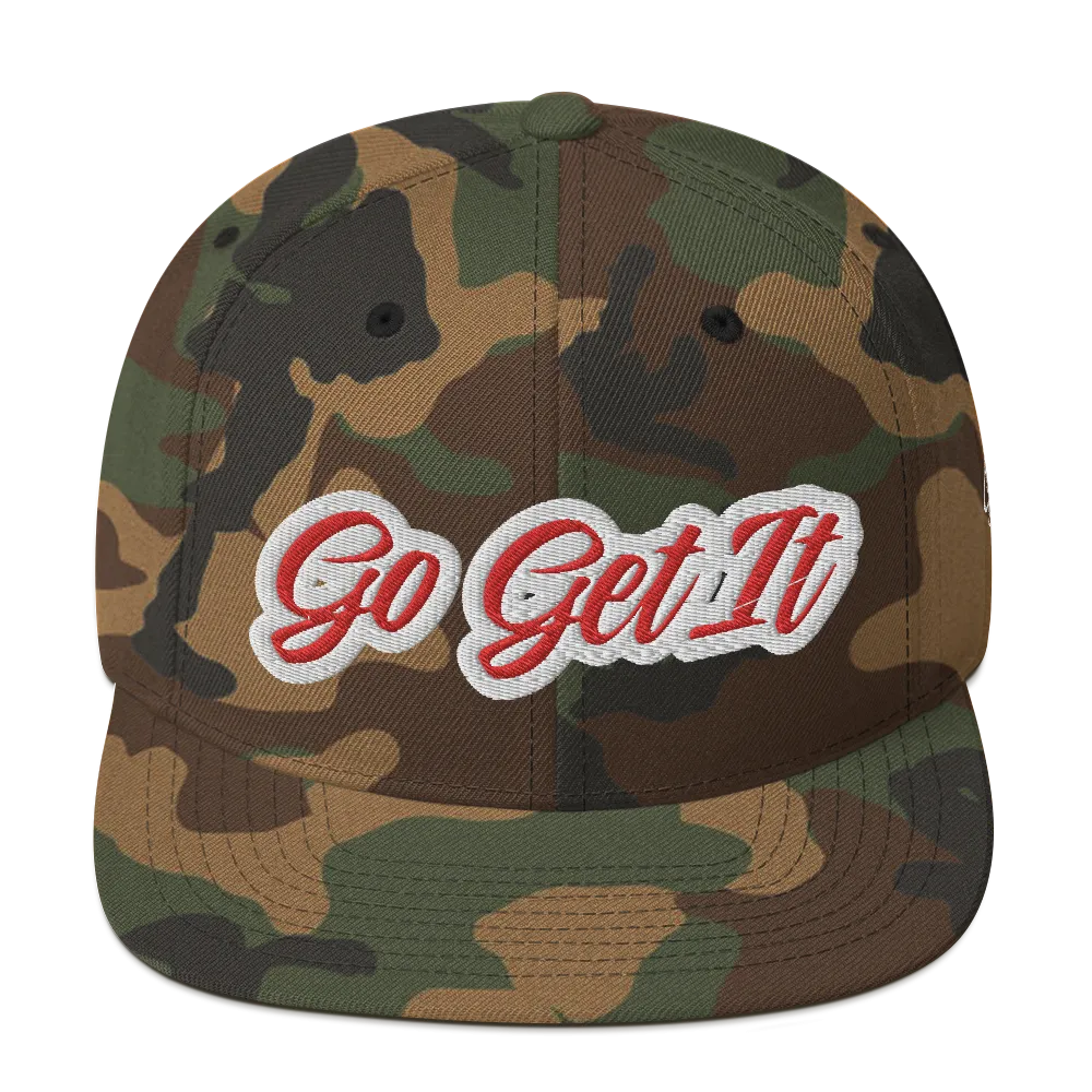 BIG Red Script Snapback Hat (Multiple Flavors)