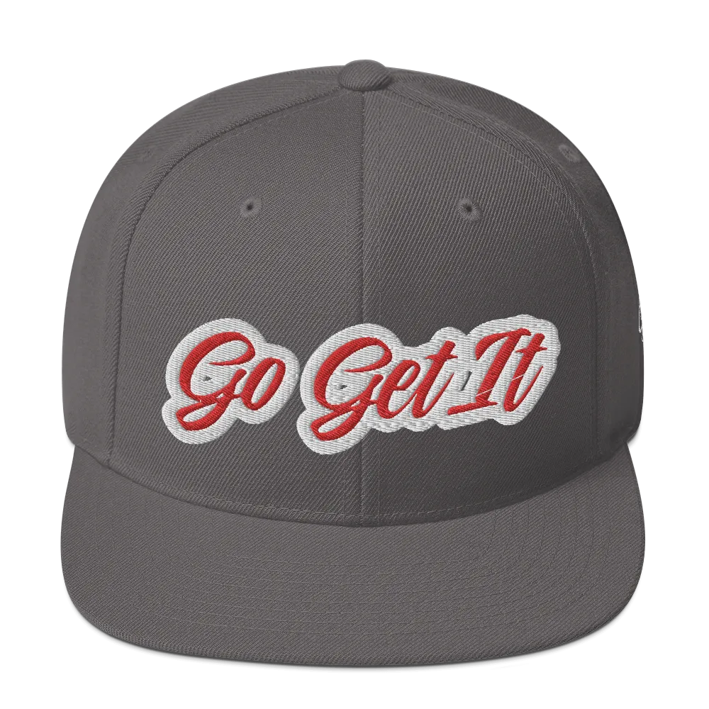 BIG Red Script Snapback Hat (Multiple Flavors)