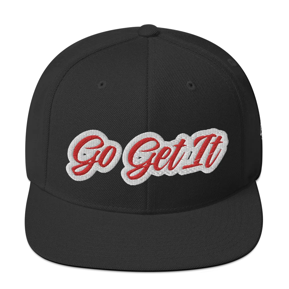 BIG Red Script Snapback Hat (Multiple Flavors)