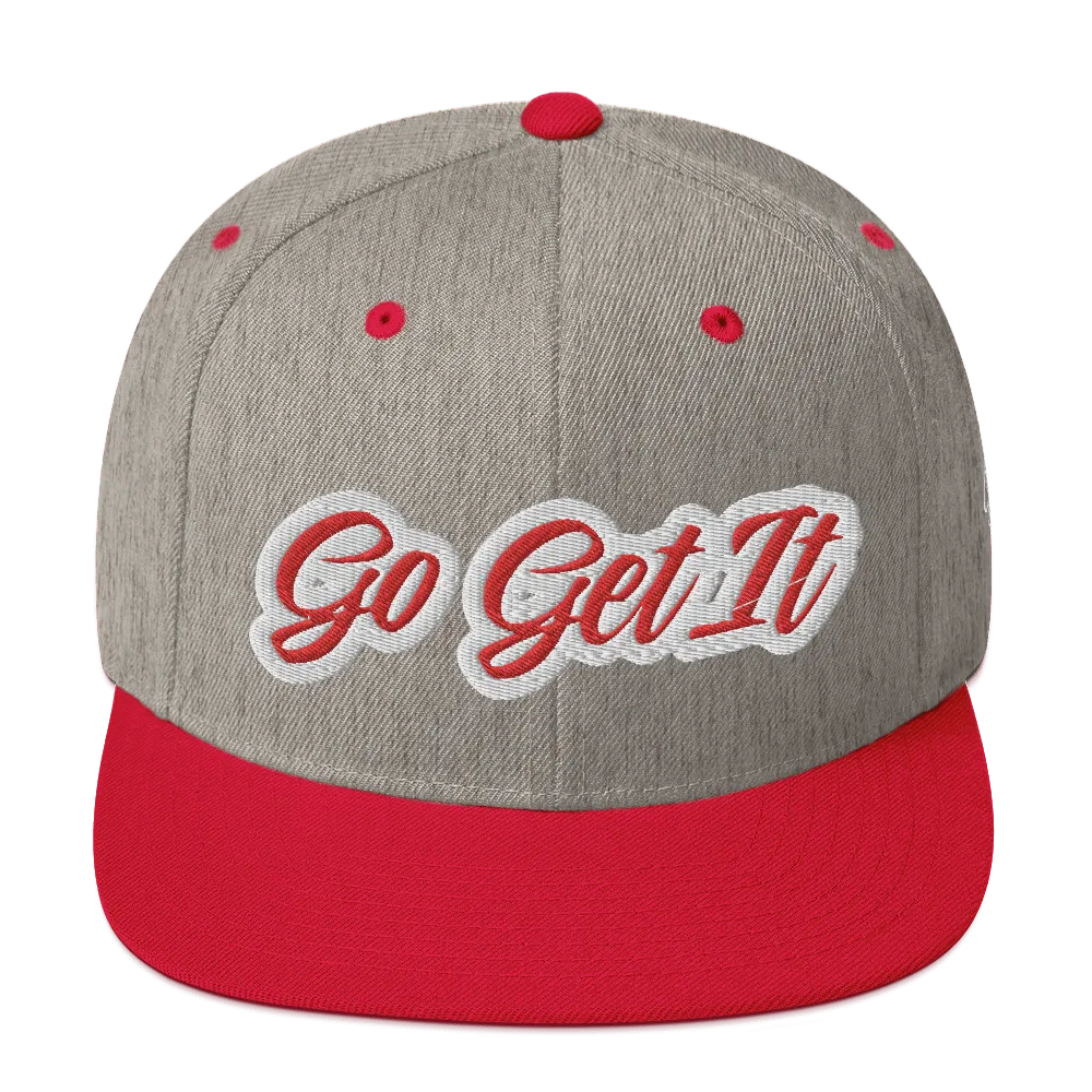 BIG Red Script Snapback Hat (Multiple Flavors)