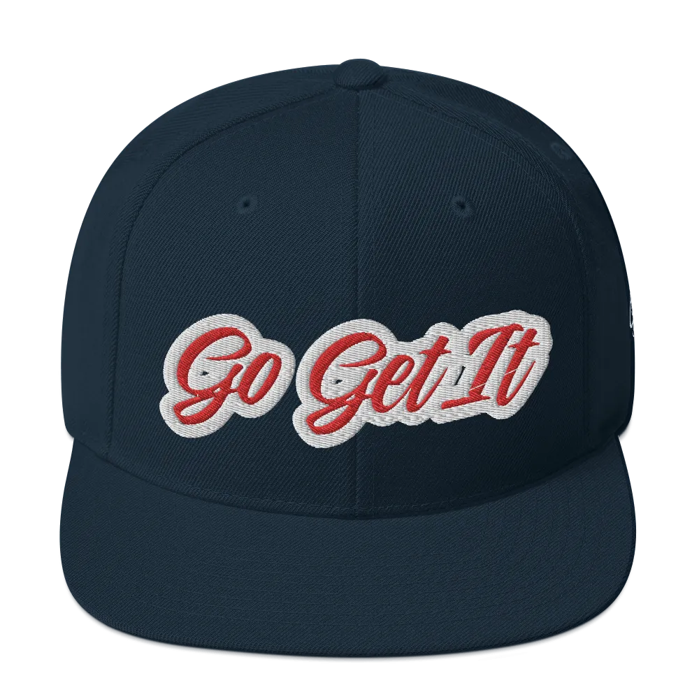 BIG Red Script Snapback Hat (Multiple Flavors)
