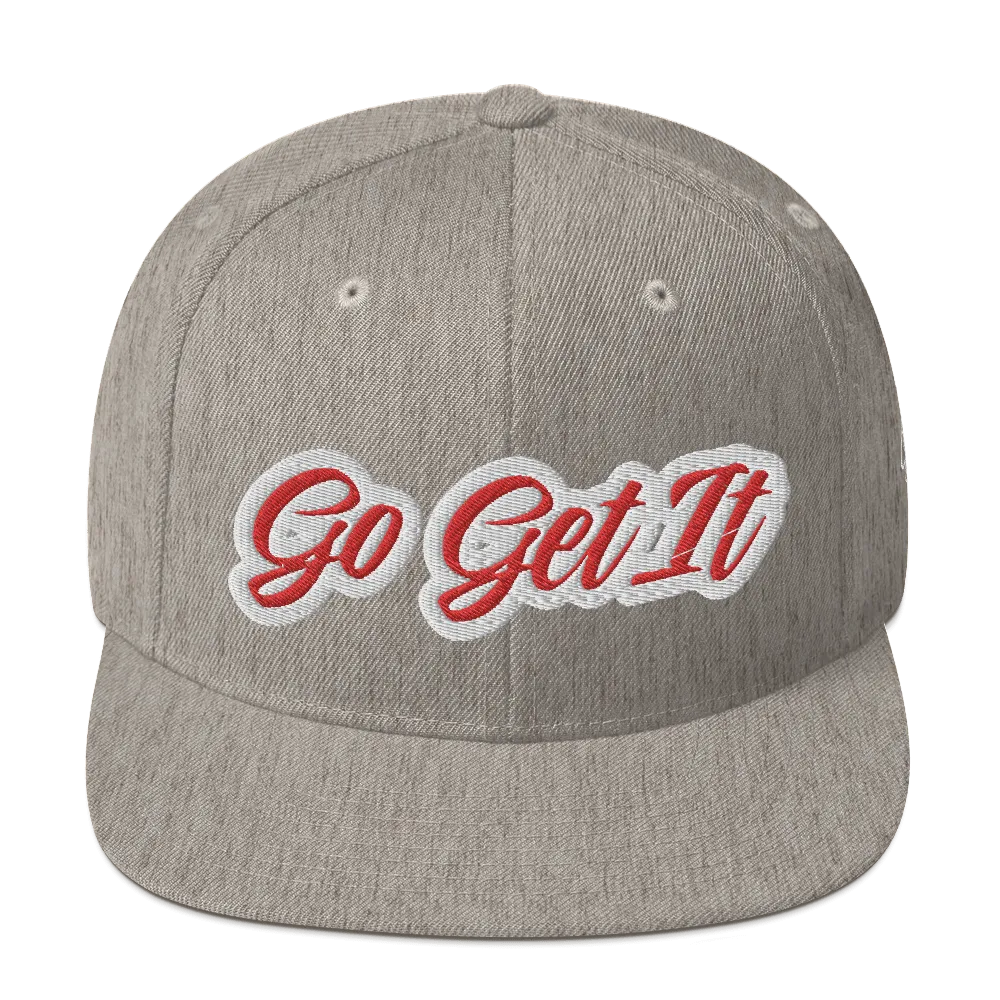 BIG Red Script Snapback Hat (Multiple Flavors)
