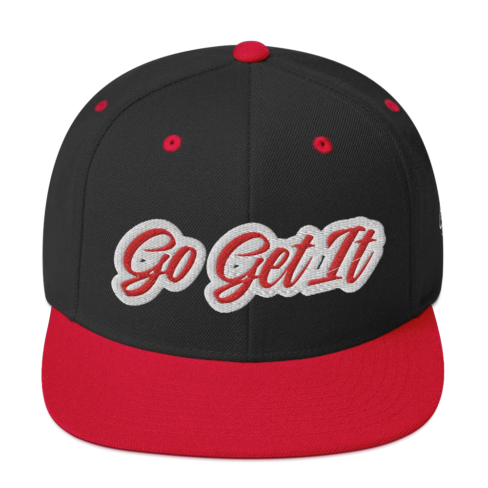 BIG Red Script Snapback Hat (Multiple Flavors)