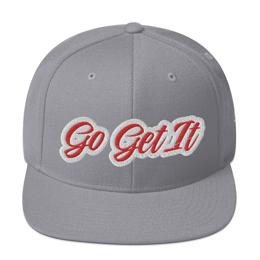 BIG Red Script Snapback Hat (Multiple Flavors)
