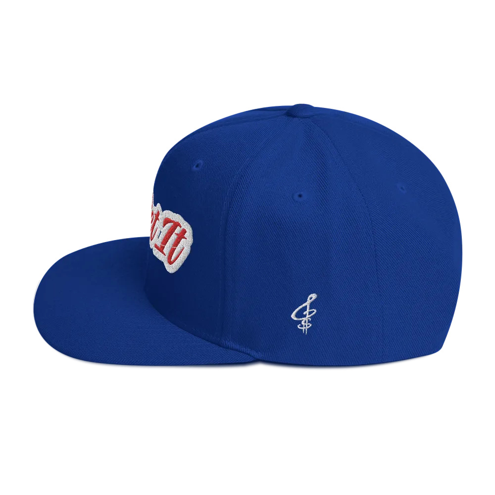 BIG Red Script Snapback Hat (Multiple Flavors)