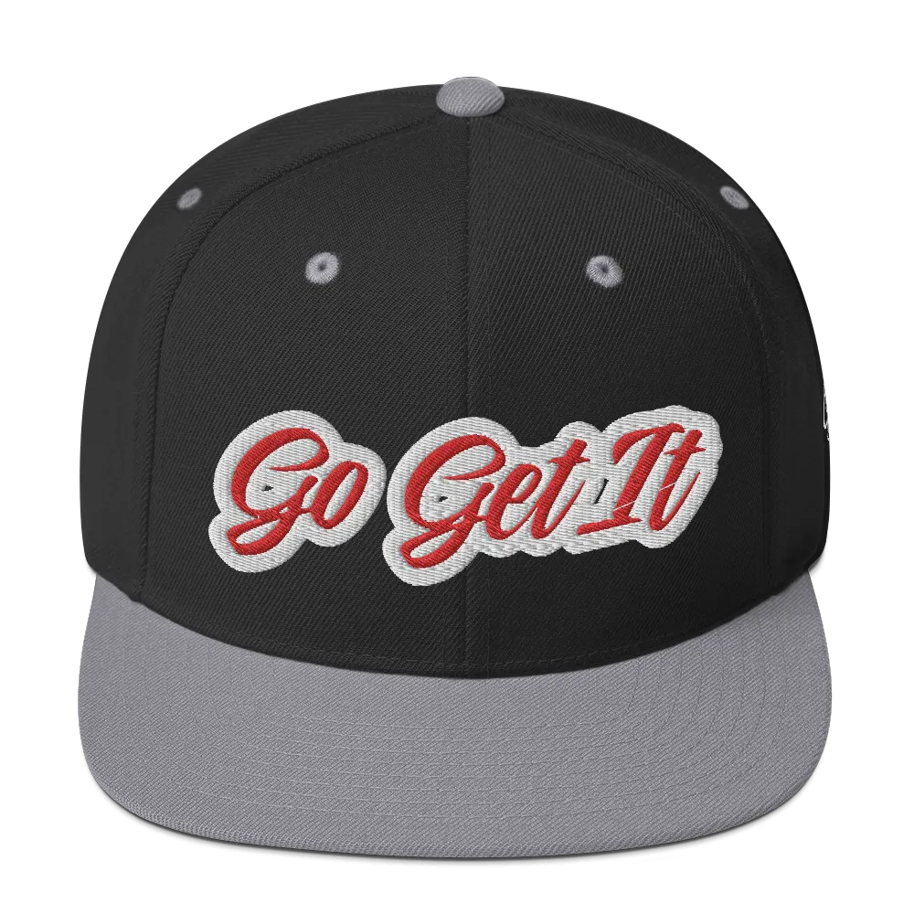 BIG Red Script Snapback Hat (Multiple Flavors)