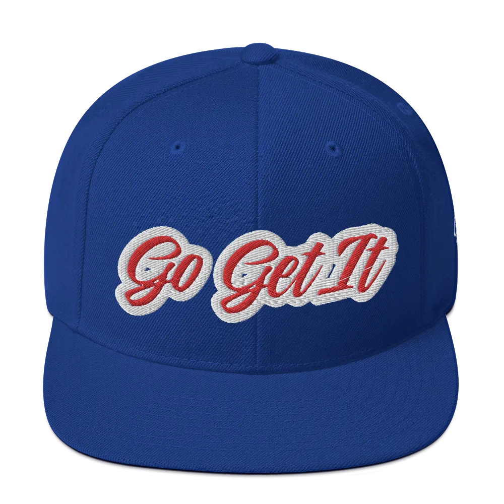 BIG Red Script Snapback Hat (Multiple Flavors)