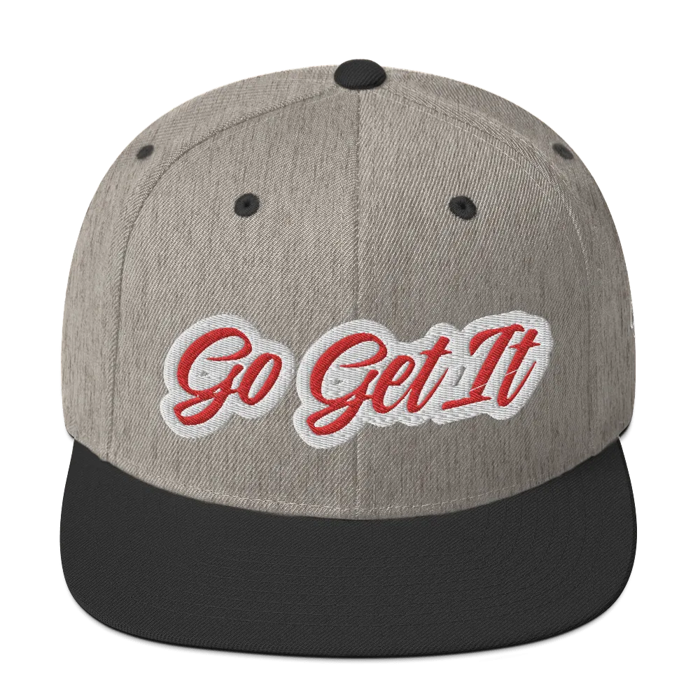 BIG Red Script Snapback Hat (Multiple Flavors)