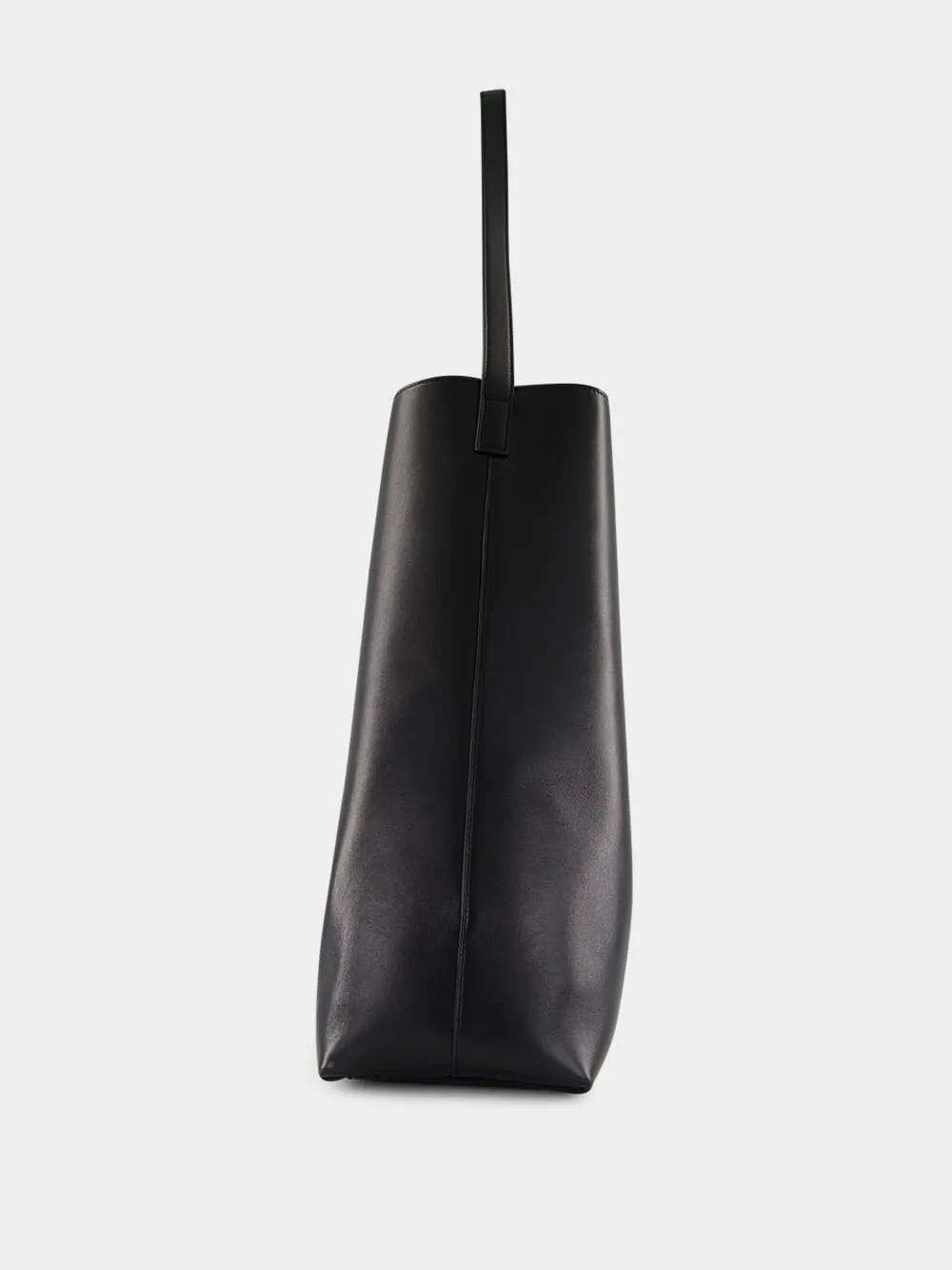 Black Bold Hobo Bag in Smooth Leather
