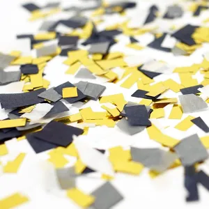 Black Gray White Gold Foil Shredded Confetti Paper Party Decoration