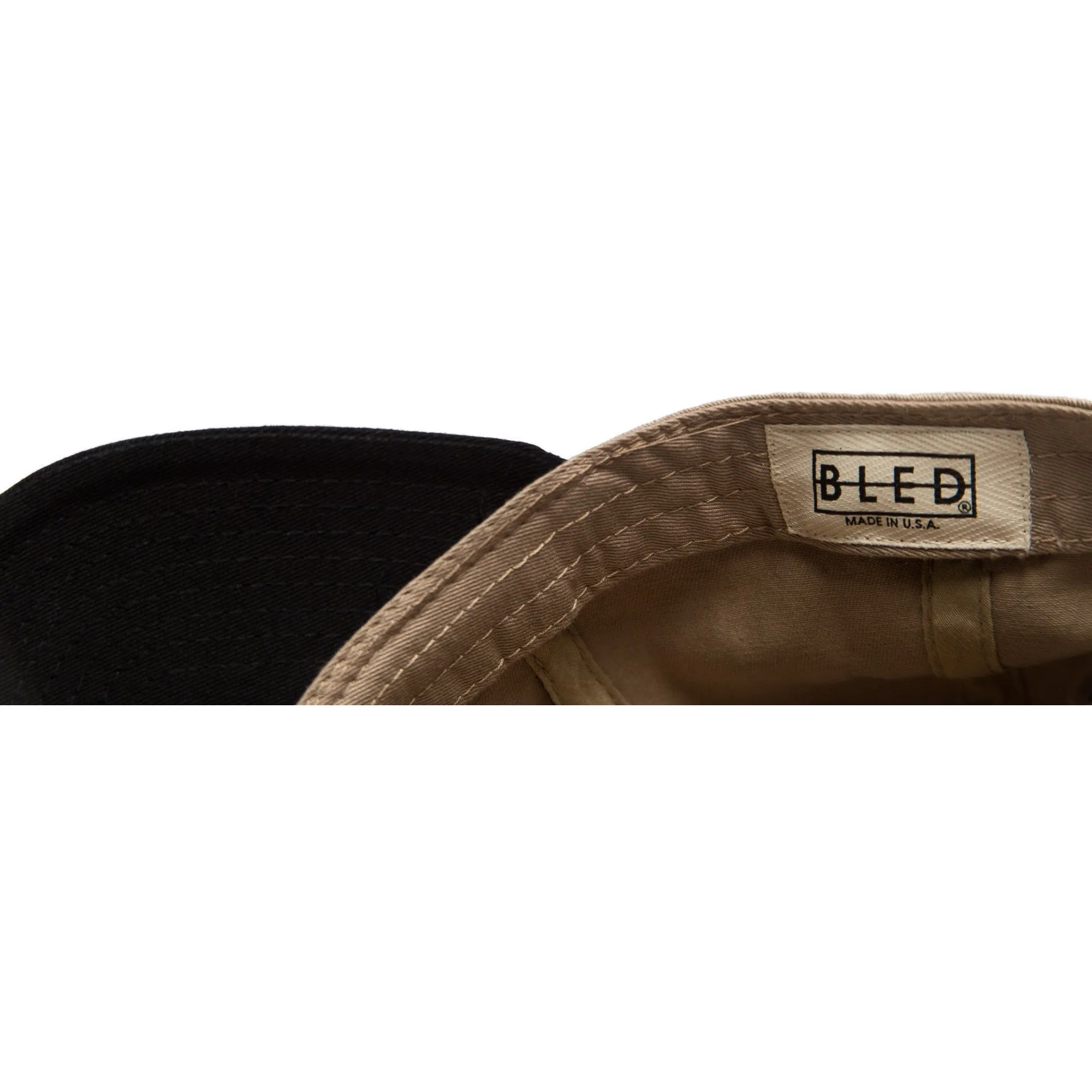 Bled Letter Patch Cap - Tan/Black