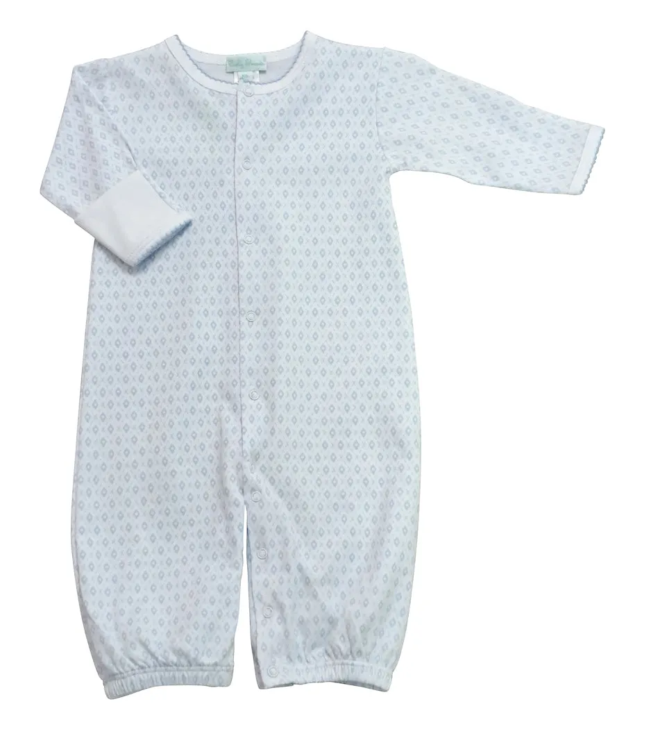 Blue Argyle with dot Baby Converter