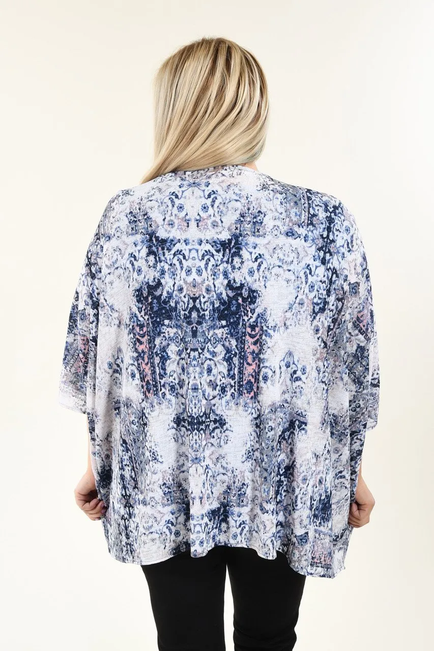Blue Me Away Kimono