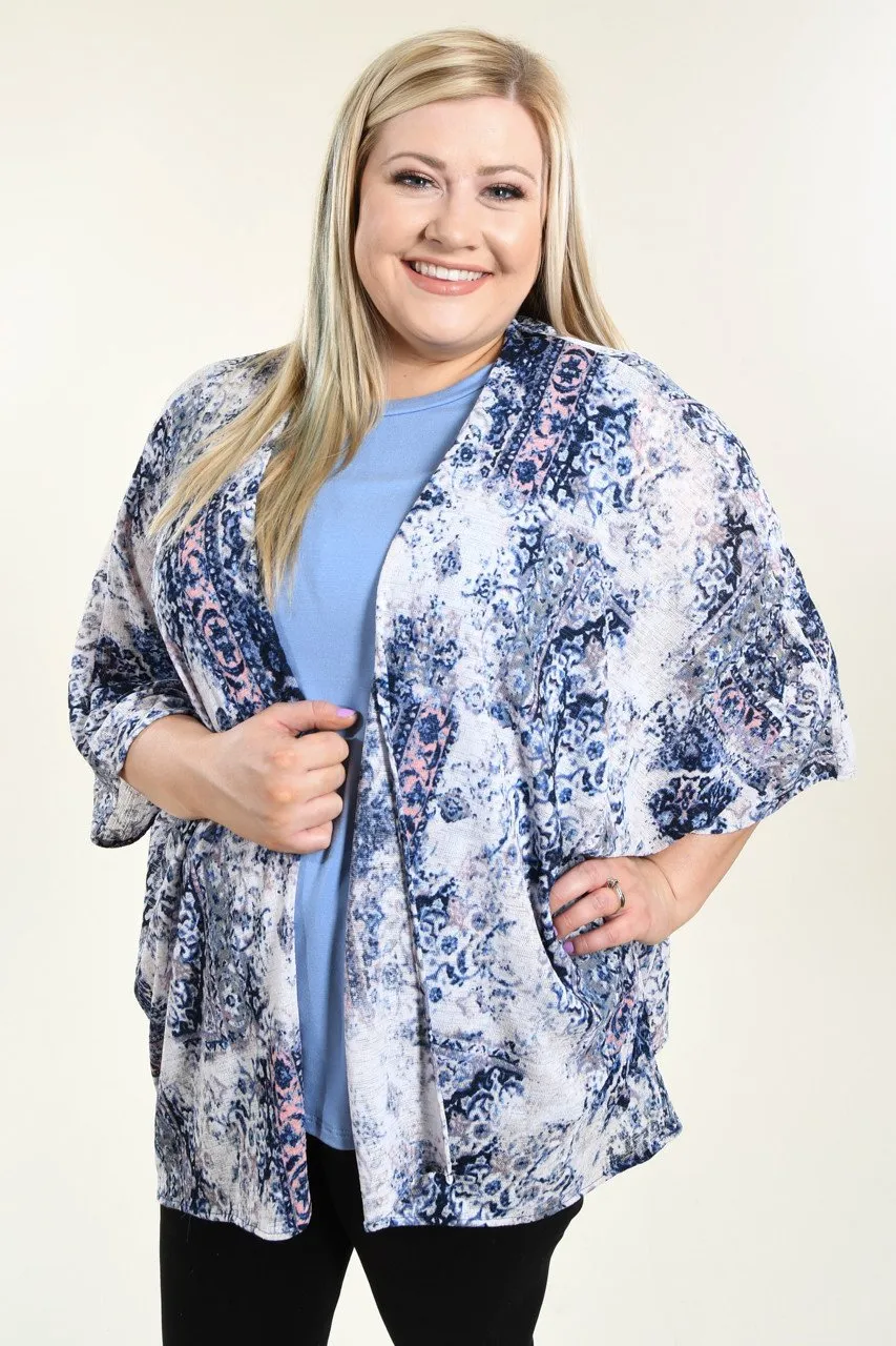 Blue Me Away Kimono