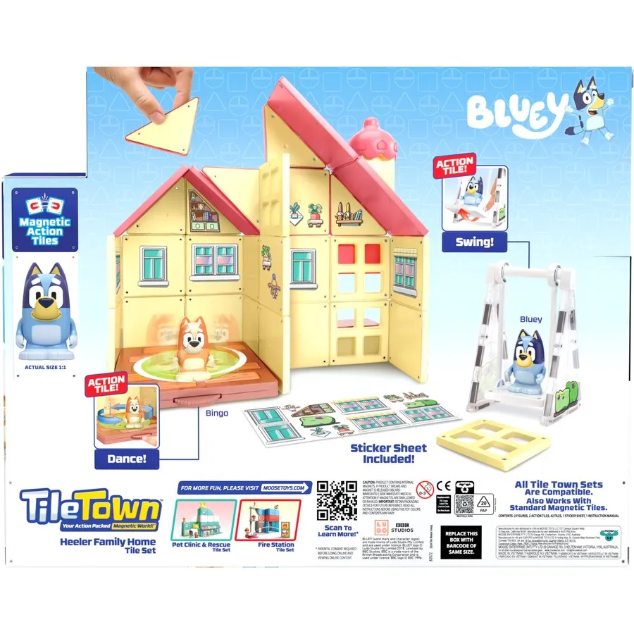 BLUEY HEELER FAMILY HOME TILE SET