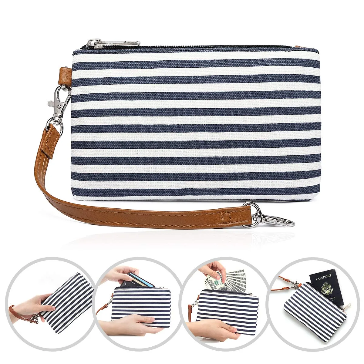 Bosidu Hanging Travel Toiletry Bag,Large Capacity Cosmetic Toiletry Organizer for Women with 4 Compartments & 1 Sturdy Hook,Perfect for Travel/Daily Use/Christmas