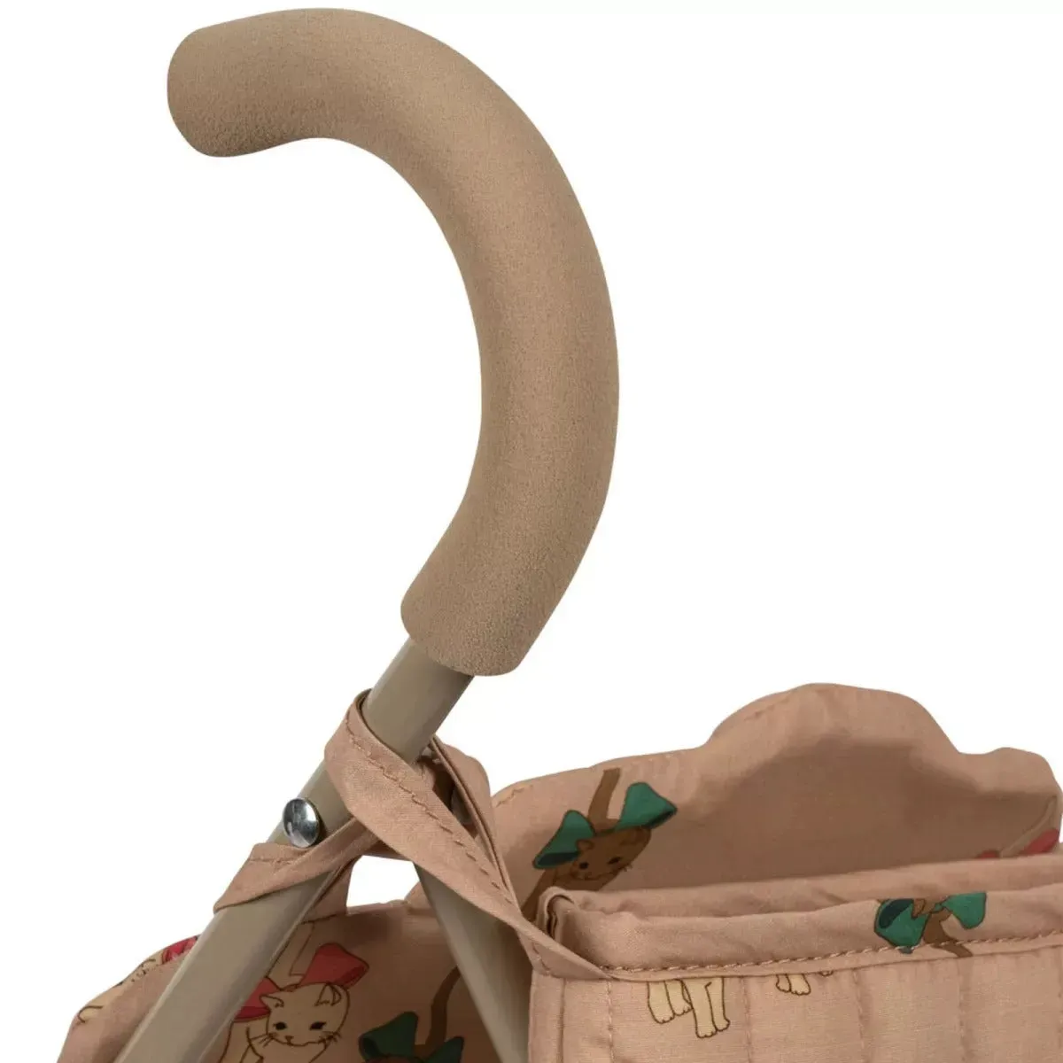 Bow Kitty Cotton Quilted Dolls Stroller