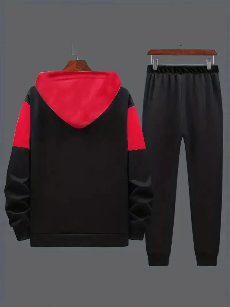 Boy's Hooded Zippered Tracksuit