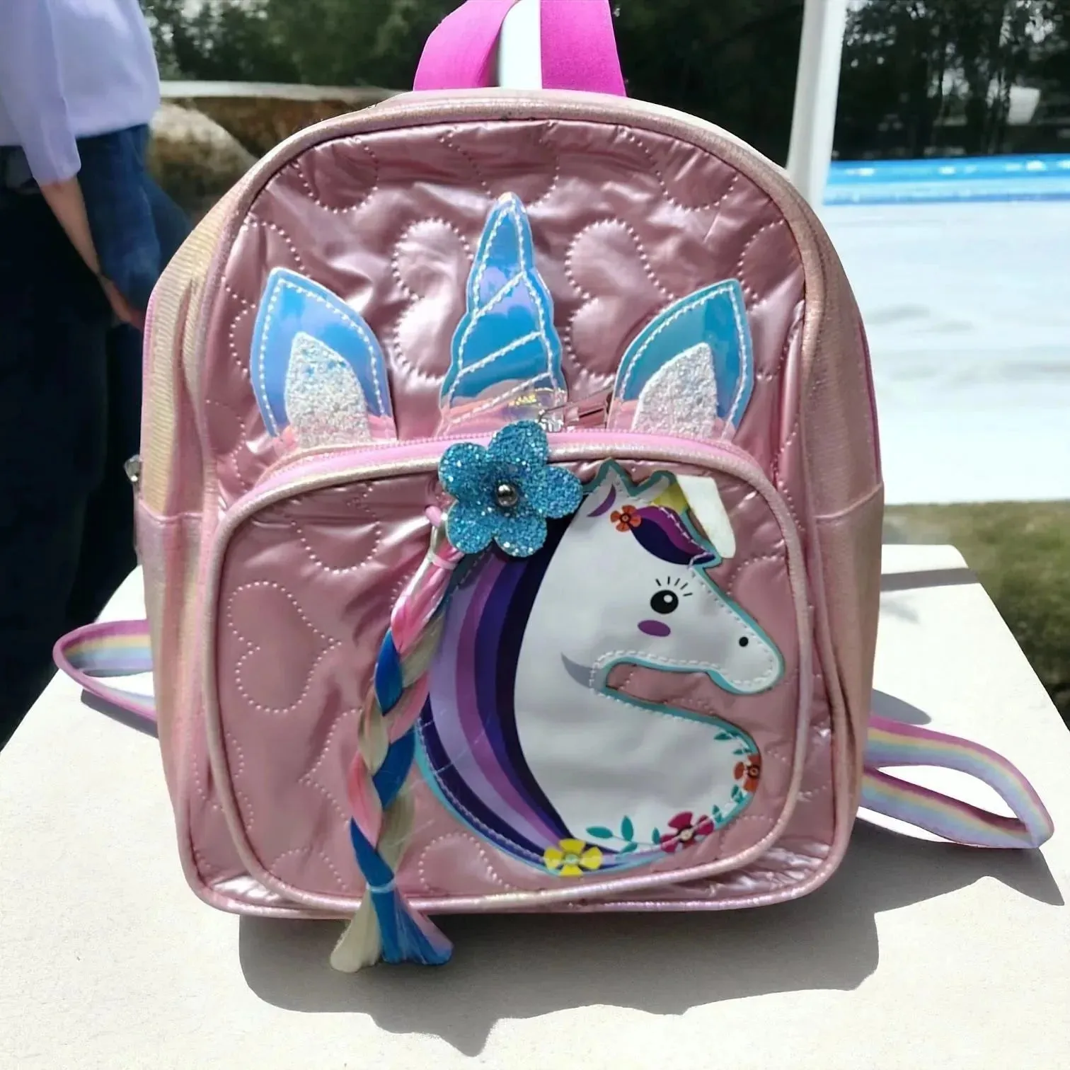 Braided Unicorn Kids Backpack