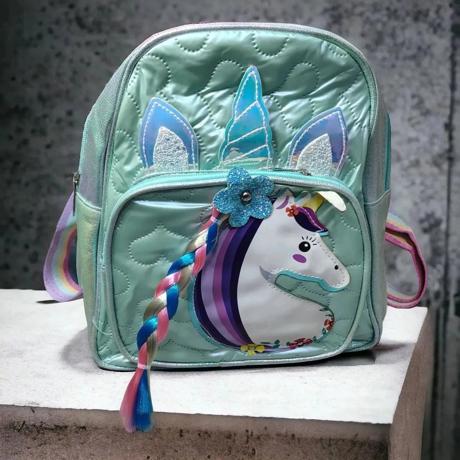 Braided Unicorn Kids Backpack