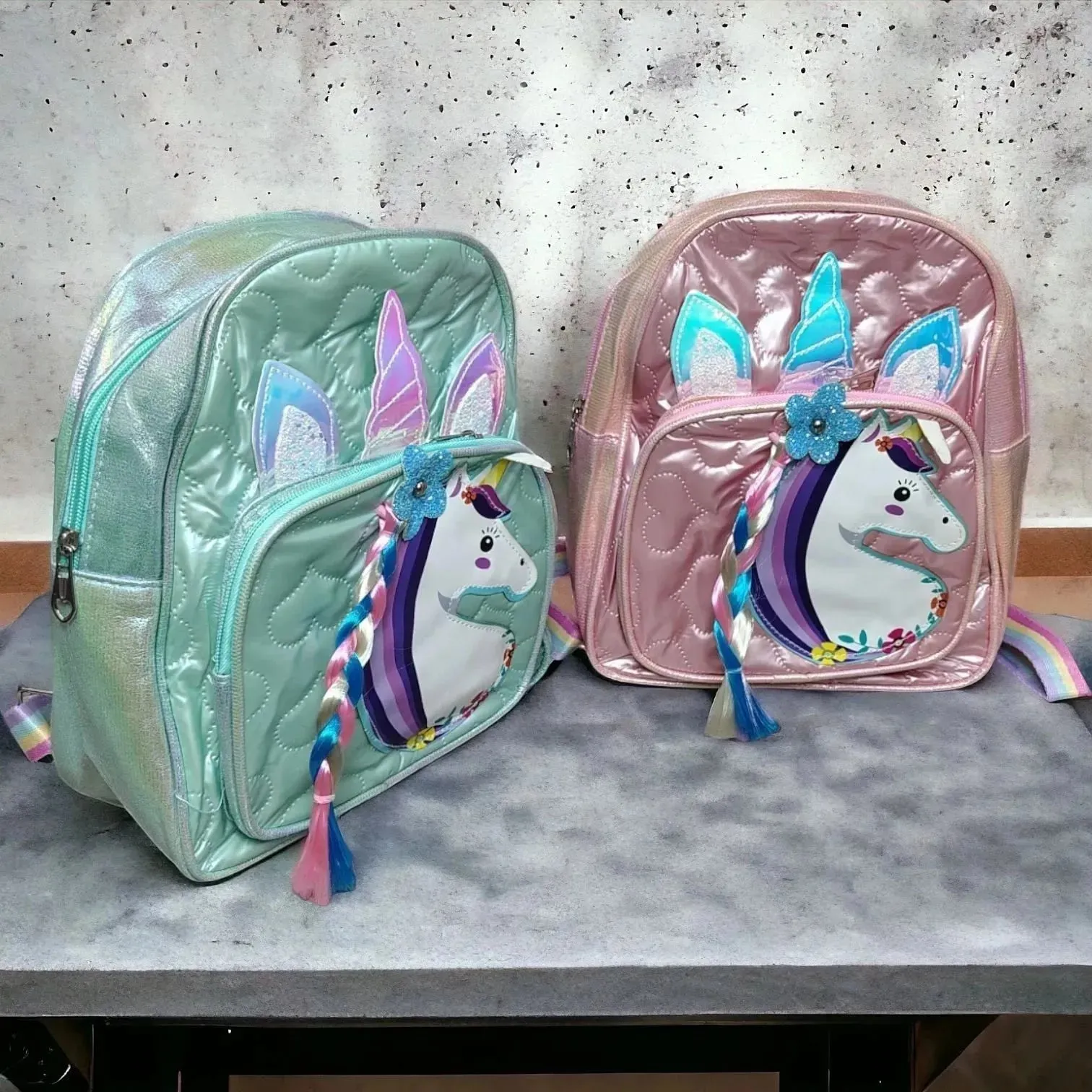 Braided Unicorn Kids Backpack