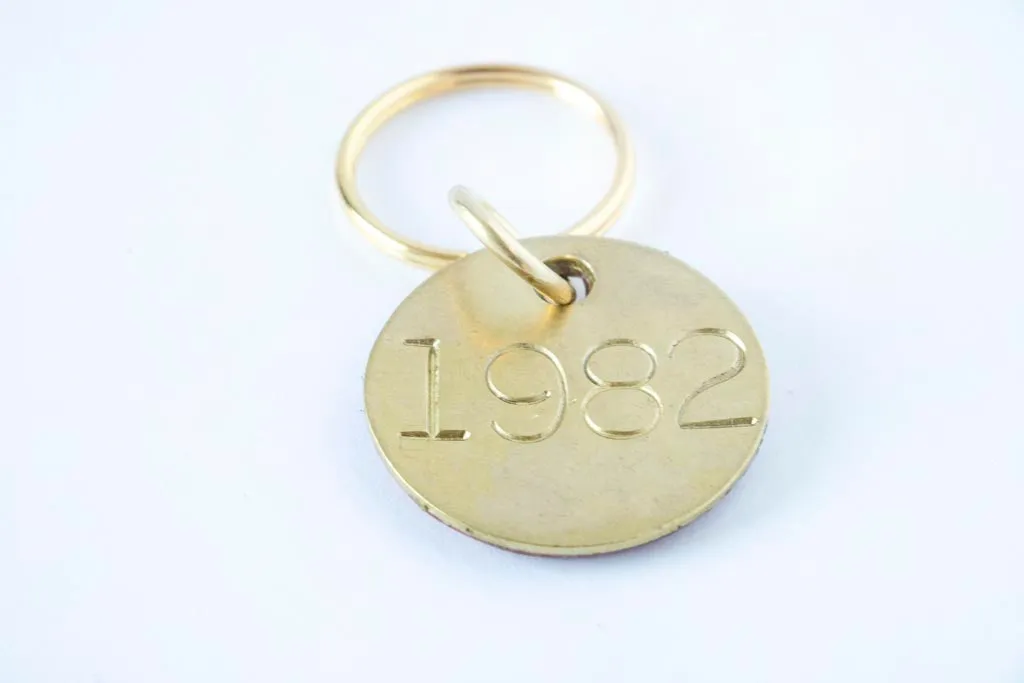 Brass & Leather Keychain