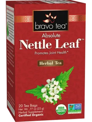 Bravo Tea, Nettle Leaf, Organic, 20 Tea Bags