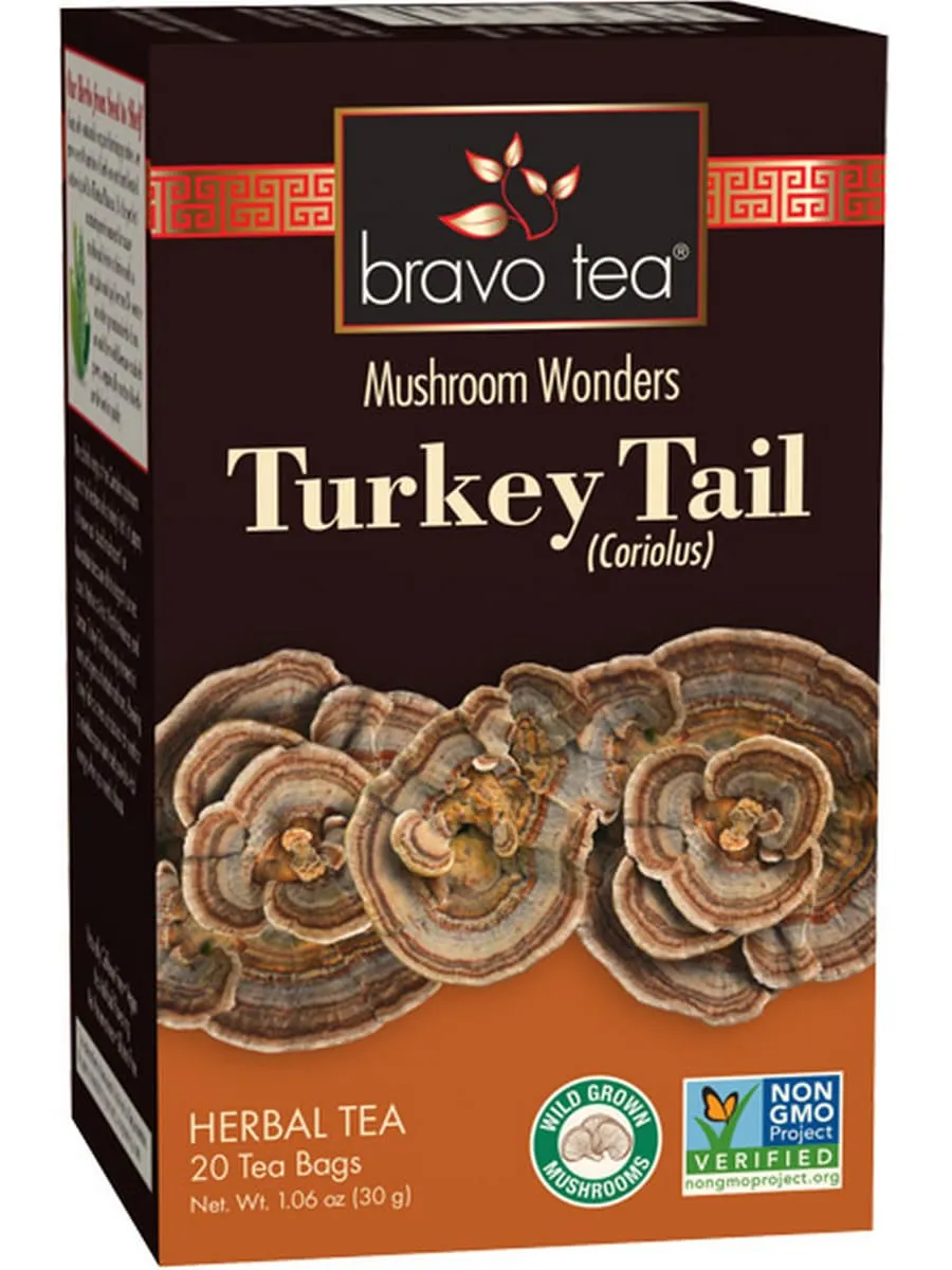 Bravo Tea, Turkey Tail, 20 Tea Bags