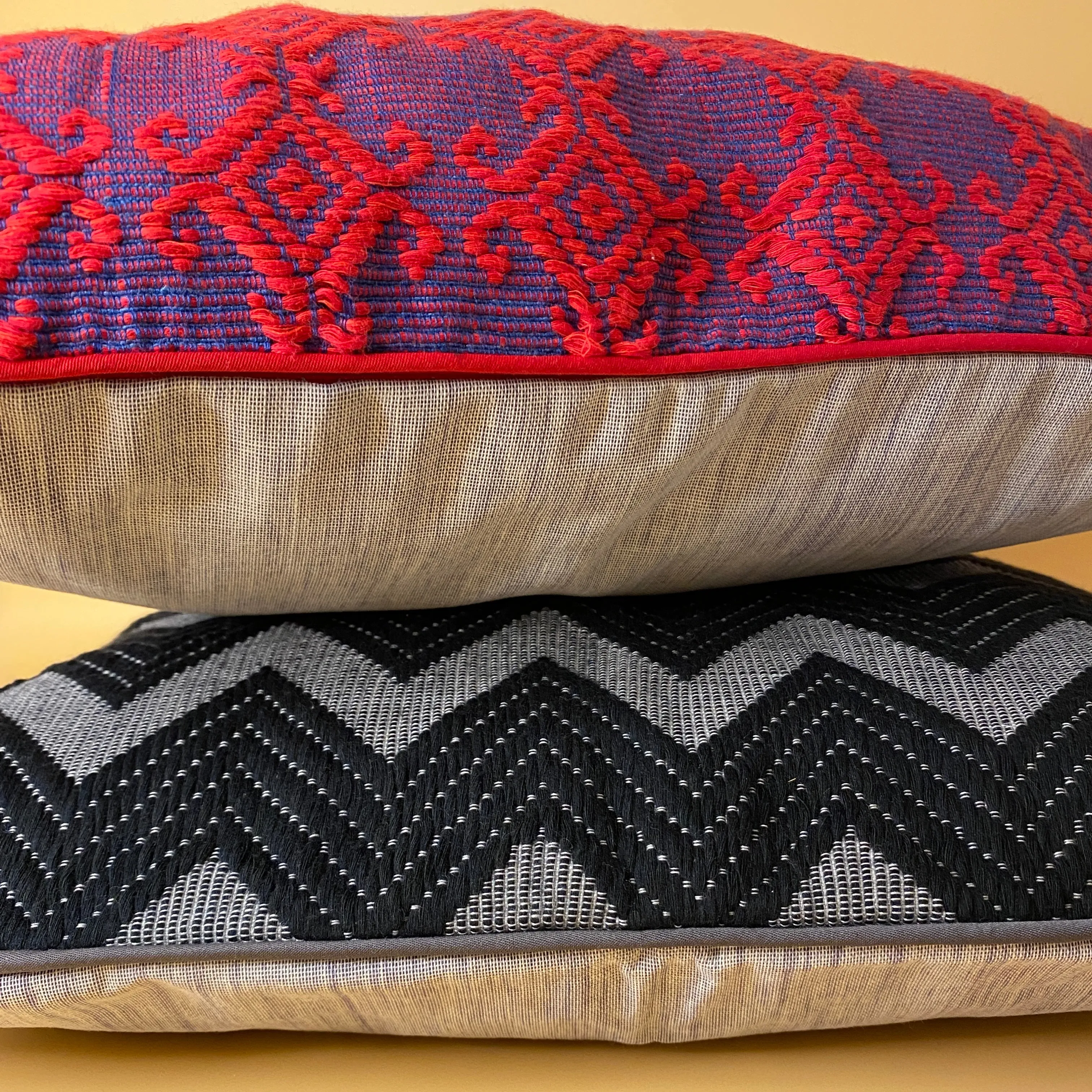 Brocade accent pillow