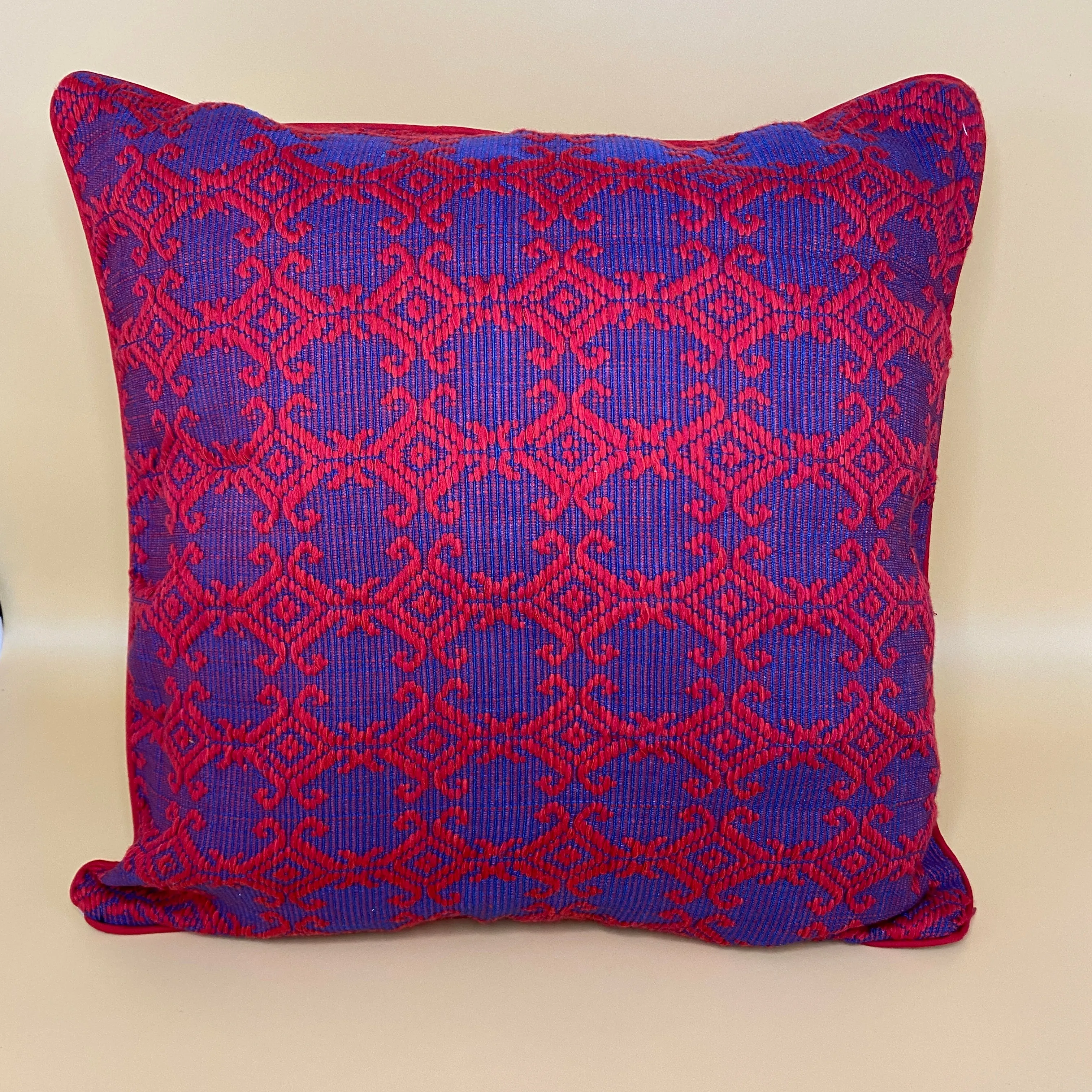 Brocade accent pillow