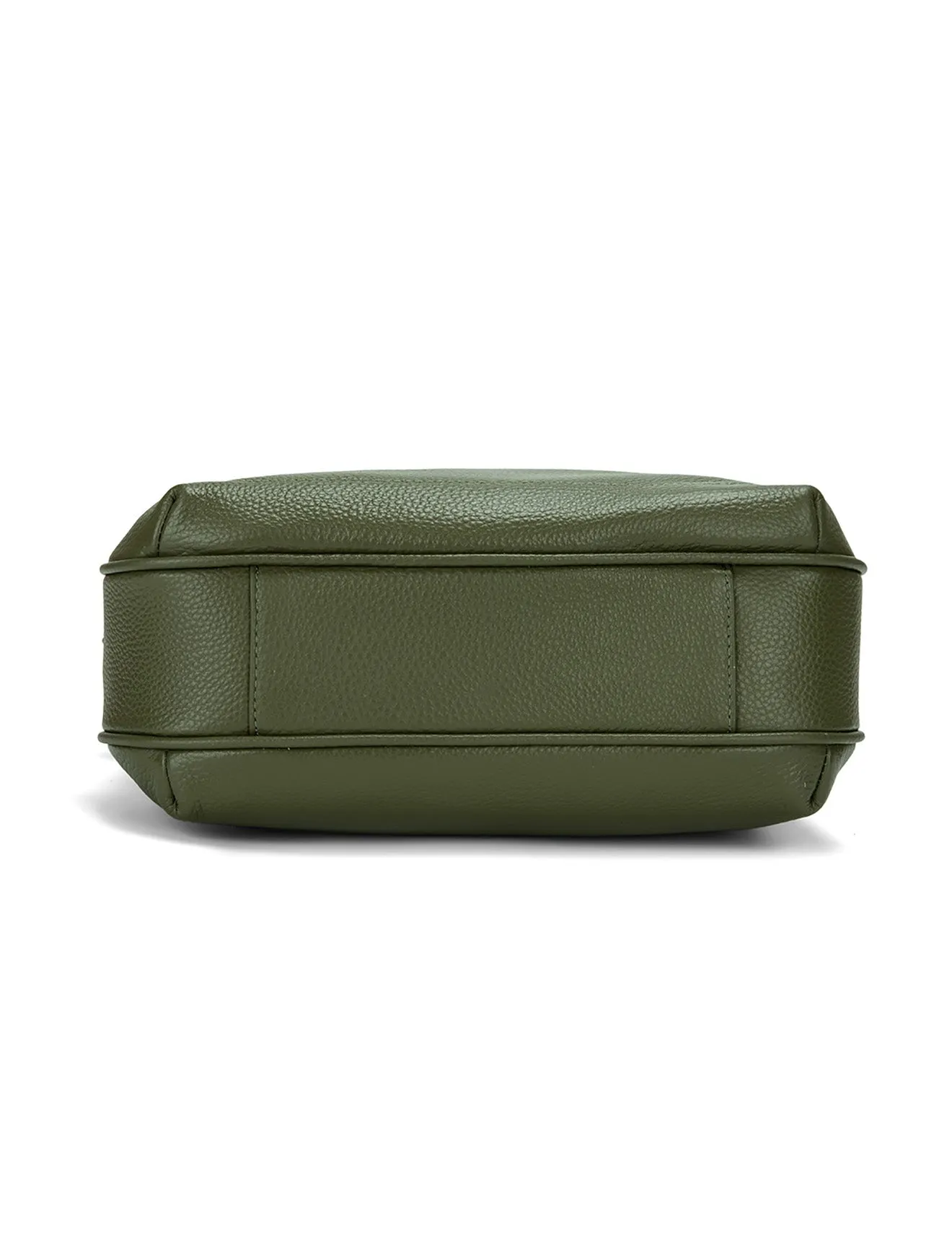 BROOKE TRIPLE COMPARTMENT LEATHER XBODY BAG-E1-0828-OLIVE-SALE