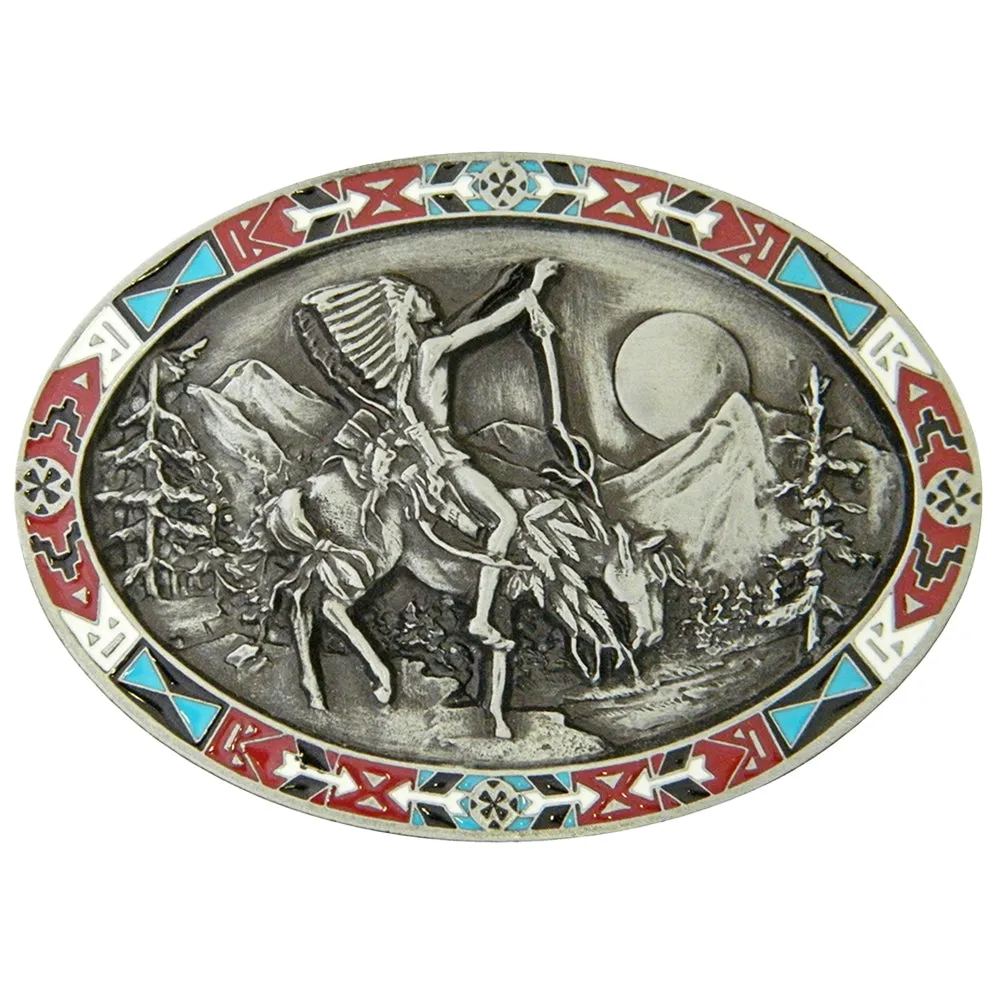 BU-017 End of the Trail Belt Buckle