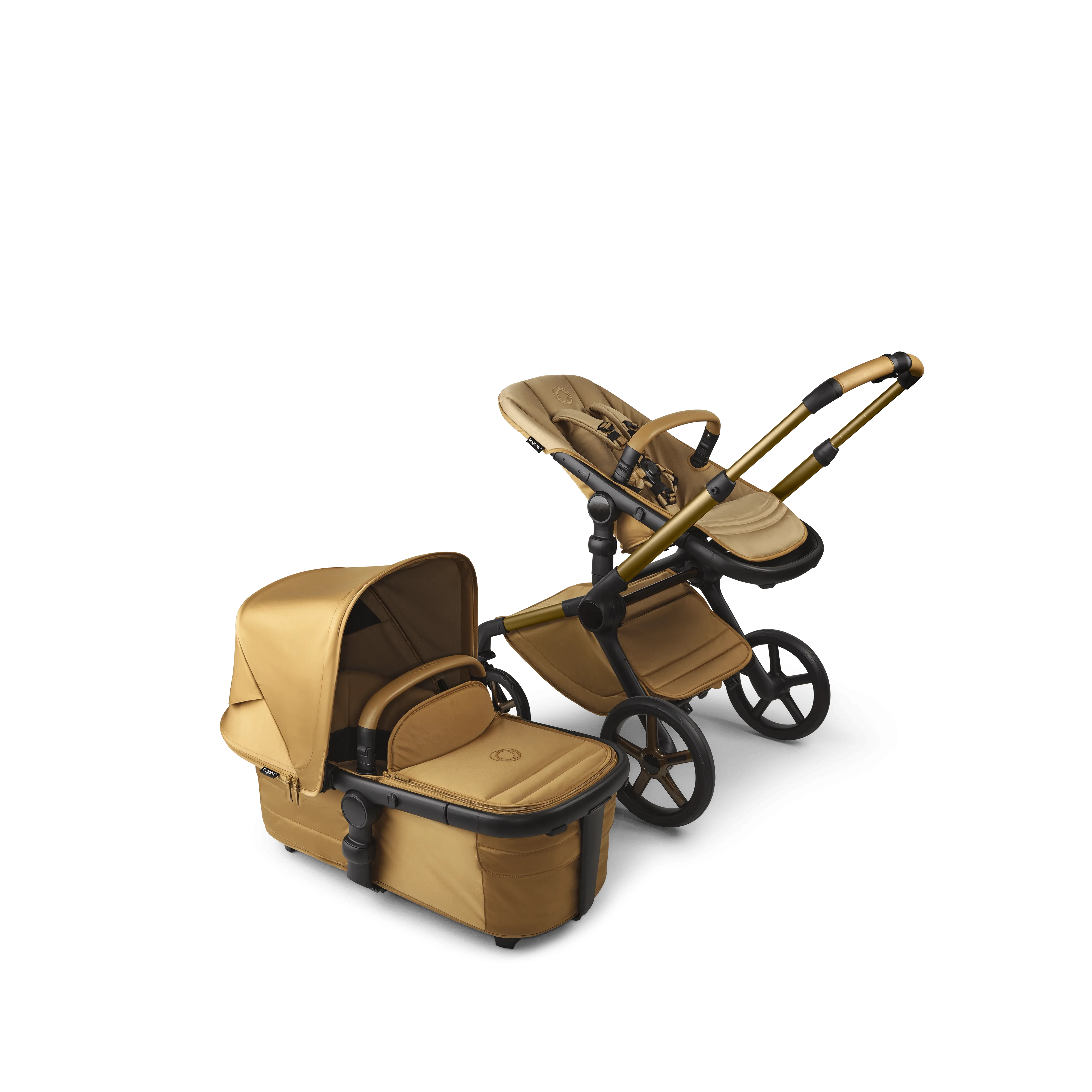 Bugaboo Fox 5 Essential Bundle, Noir Limited Edition - Amber Glow