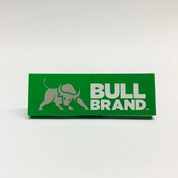 Bull Brand Green Rolling Papers x 50