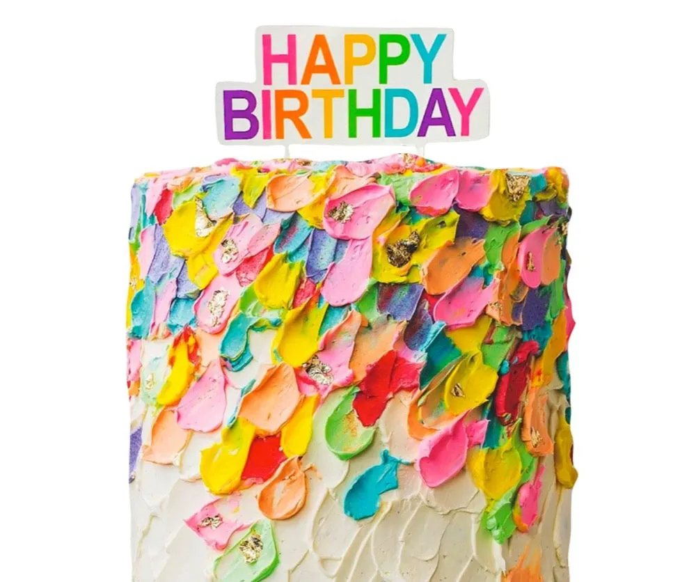 Cake Topper : Happy Birthday