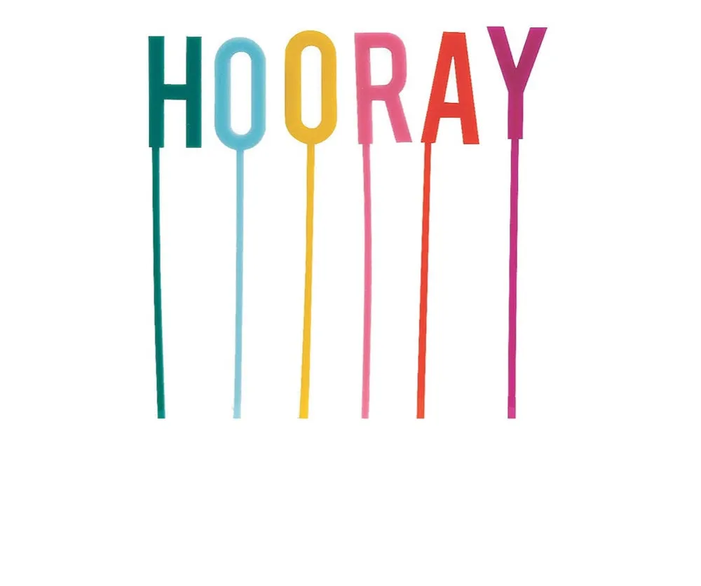 Cake Topper : HOORAY