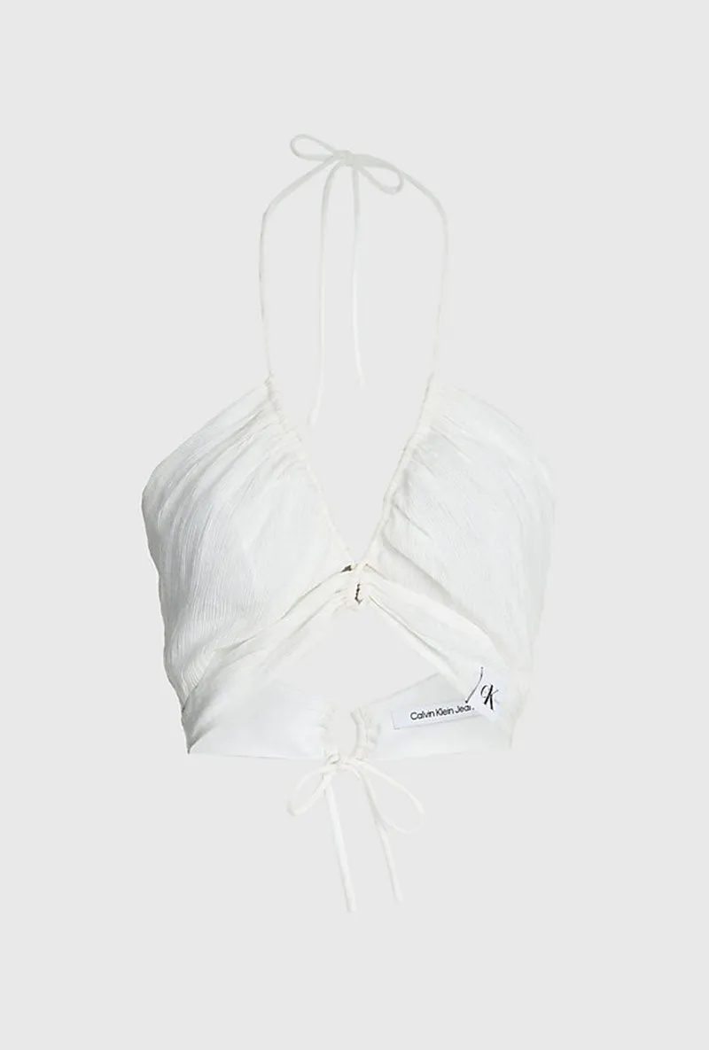 CALVIN KLEIN DRAWSTRING BRA TOP