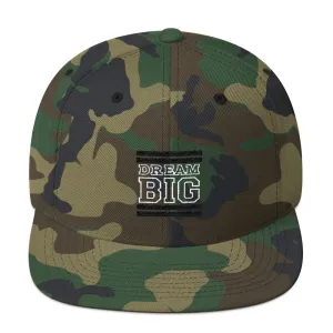 Camo and Black Dream Big Snapback Hat