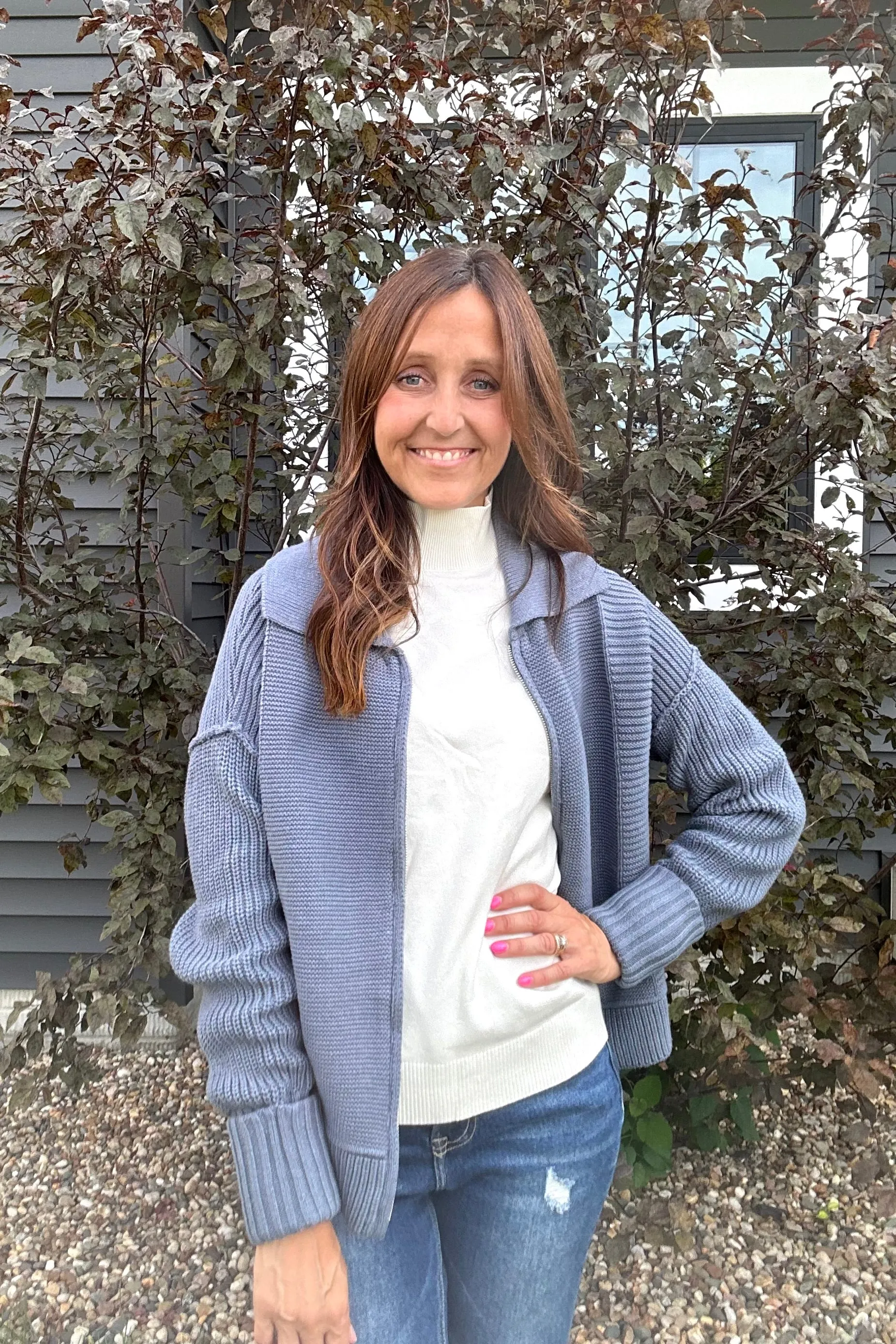Catrina Zippered Cardigan