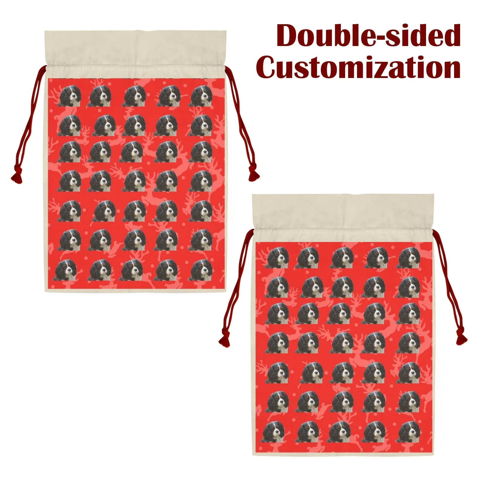 Cavalier Holiday Drawstring Bag