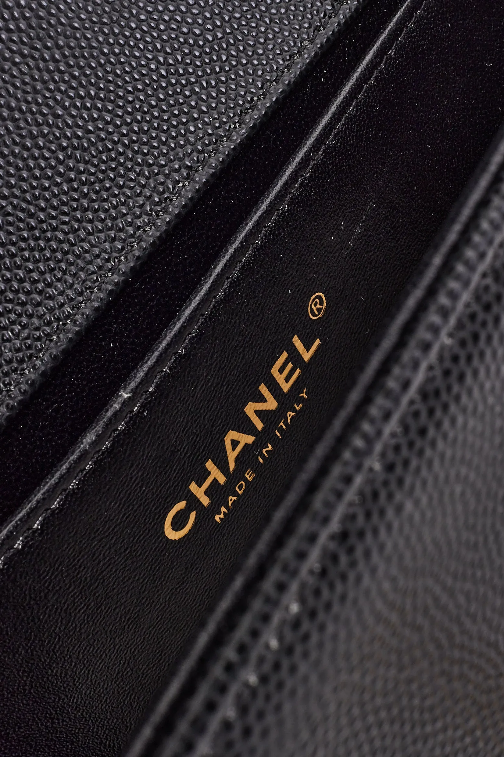 Chanel Black Caviar Leather Quilted Small Boy Bag GHW