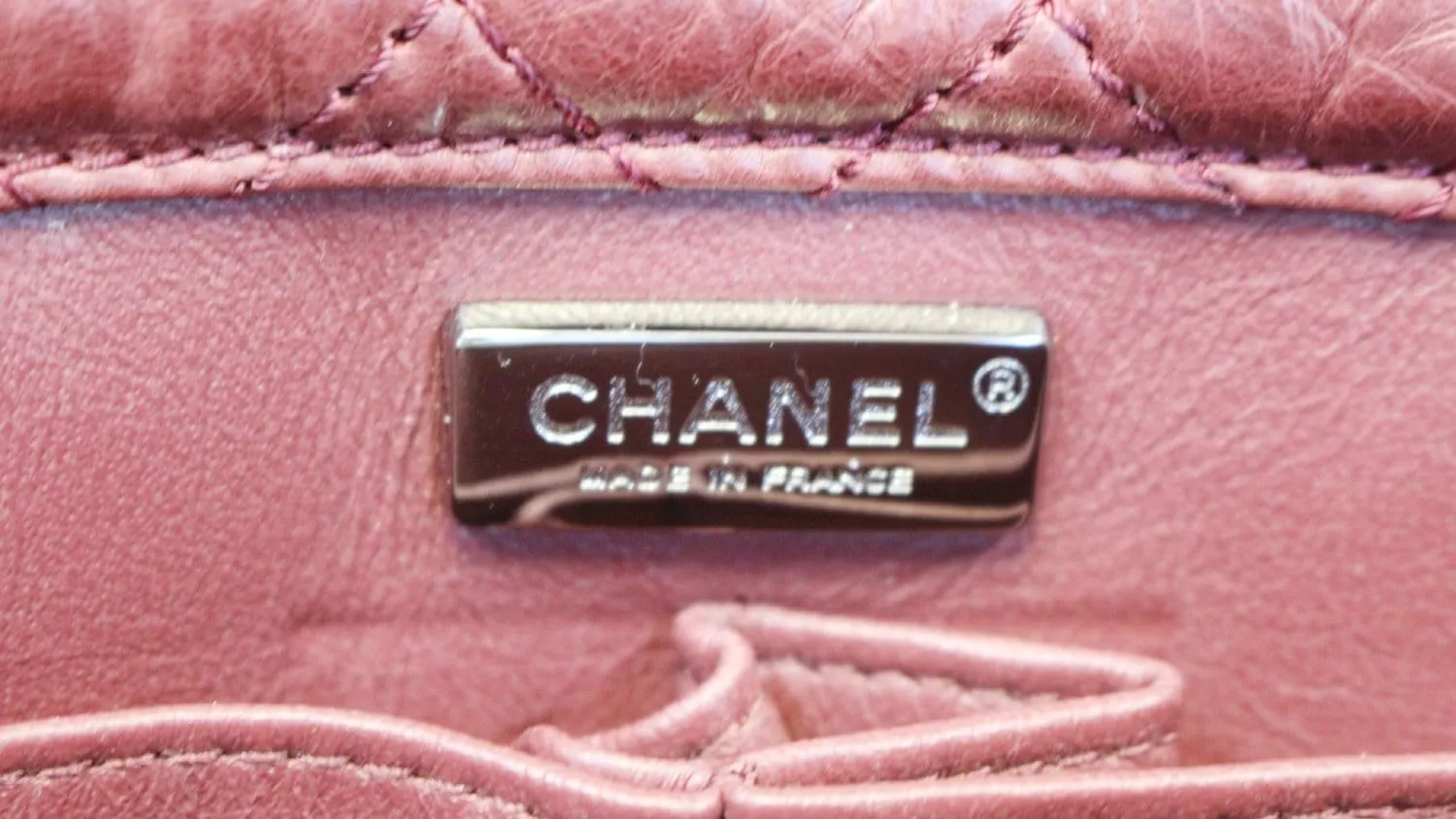 CHANEL Burgundy Quilted Leather Pony Hair Double Flap Shoulder Bag