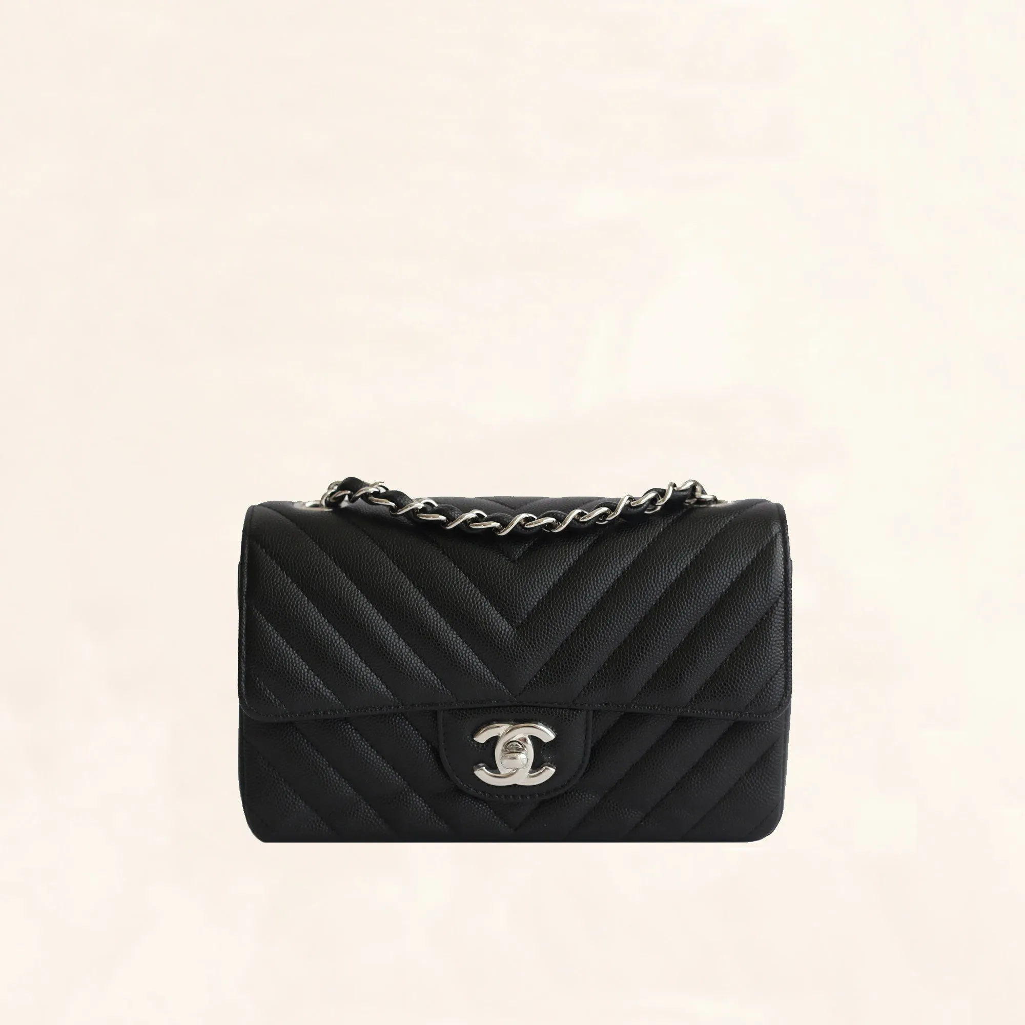 Chanel | Caviar Rectangular Flap Bag | Mini