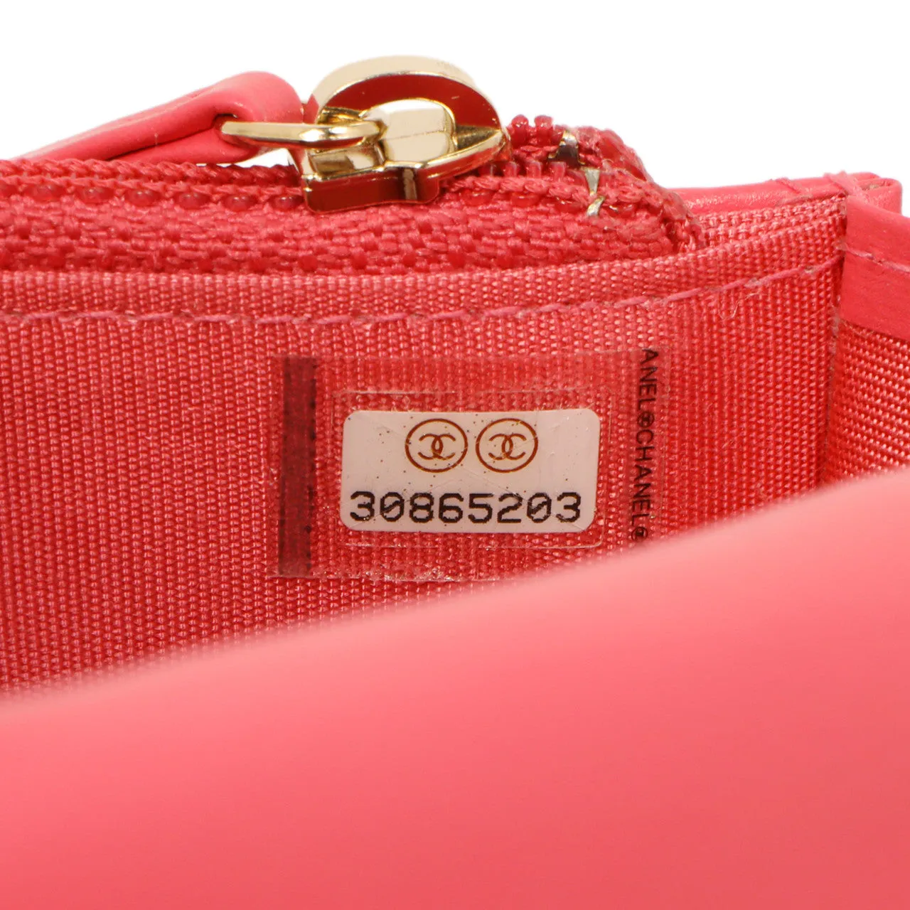 Chanel Pink Quilted Calfskin Pearl Clutch With Chain