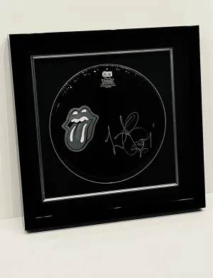 CHARLIE WATTS HAND-SIGNED 12" REMO DRUMHEAD