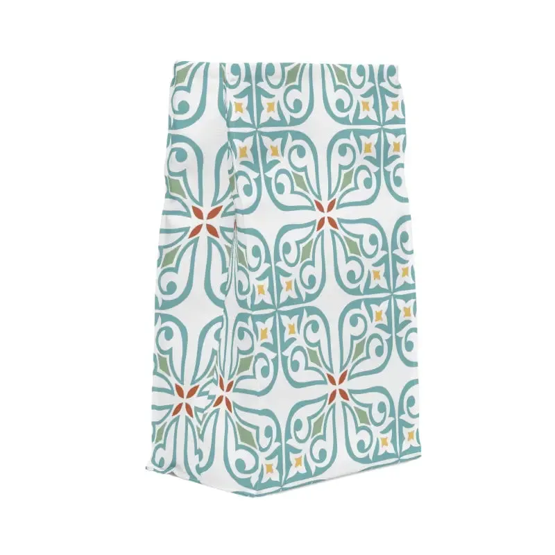 Chic Blocks Pattern Polyester Lunch Bag