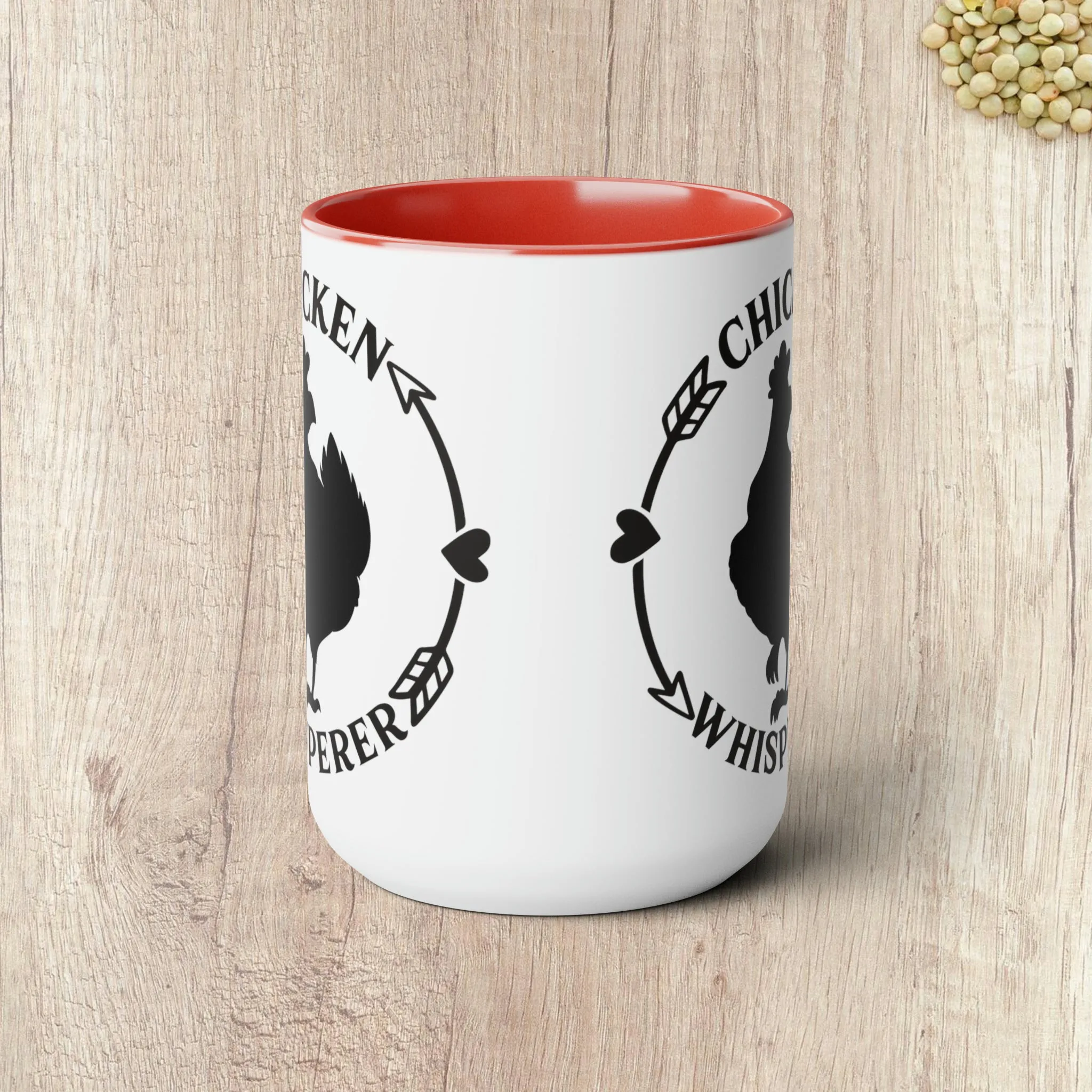 CHICKEN WHISPERER  - Two-Tone Coffee Mug - 15oz - 5 Color Options
