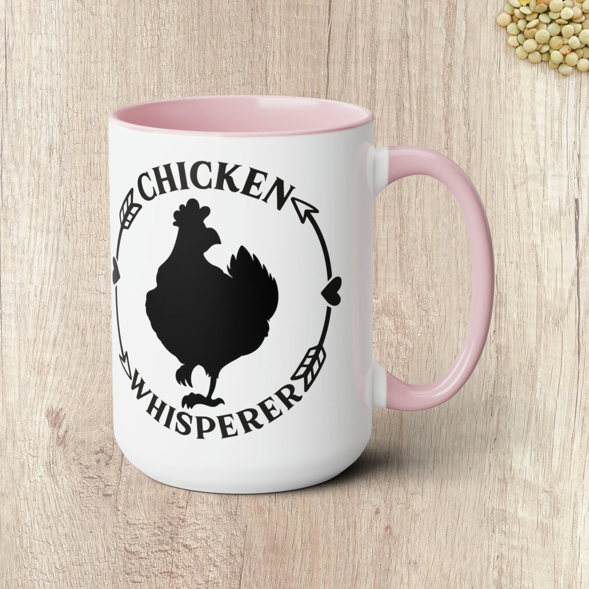CHICKEN WHISPERER  - Two-Tone Coffee Mug - 15oz - 5 Color Options